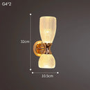 Axyaa Postmodern LED Bedroom Wall Lamp for Aisle Living Room TV Background