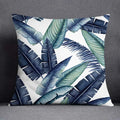 Axyaa Dark Green Floral Animal Pattern Pillowcase - 45cm