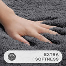 Axyaa Shaggy Soft Bath Rug 60x150 - Absorbent & Non-Slip Large Bathroom Mat