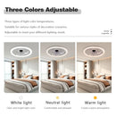 Axyaa LED Fan Light: 6-Speed, High Wind, Low Noise, Remote Control Dimming
