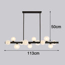 Axyaa Modern LED Pendant Chandeliers for Home Living and Dining Room Lighting