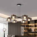 Axyaa Modern LED Chandelier Ceiling Lamp for Stylish Living Room Lighting