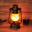 Axyaa Retro Rechargeable Lantern with Remote Control - Bronze LED Table Lamp