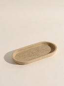 Axya Natural Yellow Travermont Vanity Tray for Bathroom and Home Decoration