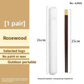 Axyaa Solid Wood Chopstick Set - Premium Chinese Household Cutlery Box