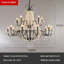 Axyaa Crystal LED Chandelier Pendant Lights for Home Decor