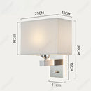 Axyaa LED Fabric Wall Lamp for Bedroom, Living Room, Dining Room
