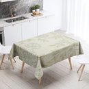 Axyaa Floral Tablecloth: Anti-Stain Waterproof Home Decoration for Kitchen, Fireplace, Countertop