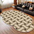 Axyaa Irregular Geometric Square Carpet for Living Room and Bedroom