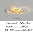 Axyaa Nordic LED Ceiling Chandelier for Living Room Bedroom Restaurant Lighting