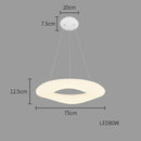 Axyaa LED Pendant Chandelier for Living Room, Dining, Bedroom
