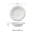 Axyaa Stoneware Edge Plate Set for Elegant Dining