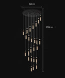 Axyaa LED Pendant Light Chandeliers for Modern Living & Dining Room Lighting