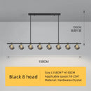 Axyaa Crystal Chandelier LED Light for Living Room, Restaurant, and Bar