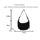 Axyaa Canvas Dumpling Bag: Trendy Single Shoulder & Versatile, for Women's Daily Casual Style