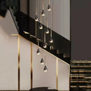 Axyaa Pendant Light: Modern LED Chandelier for Indoor Dining Room Lighting