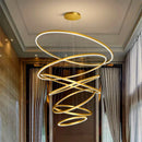 Axyaa Nordic Stair Chandelier, Living Room Bedroom Dining Room Pendant Lights, Ceiling Light