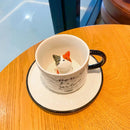 Axyaa Cute Kitten Ceramic Cat Claw Cup, 3D Coffee Cup 220ml