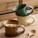 Axyaa Coarse Pottery Alien Couple Retro Mug - 300ML