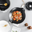 Axya Ceramic Dinner Plates Hot Pot Stove Set - Creative, Irregular Design Solid Color Tableware.