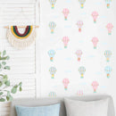 Axyaa Hot Air Balloon Clouds Wall Stickers for Kids' Bedroom Decor