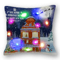 Christmas Santa LED Light Pillowcase for Home Decor, 45x45cm - Axyaa