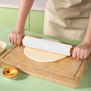 Silicone Rolling Pin with Wooden Handle - Axyaa Baking Tool