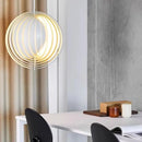 Axyaa Moon LED Chandelier: Nordic Design for Home, Restaurant, and Bar