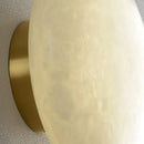 Axyaa Marble LED Wall Light in Gold, Black, or Copper Base for Indoor Living Room, Bedroom