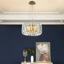 Large Crystal Axyaa LED Chandelier for Living Room & Bedroom Ceiling Lighting