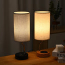 Axyaa Wood Desk Lamp with Wireless Charger, USB Port, Touch Control & 3-Way Dimmable LED