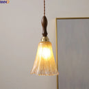 Axyaa Glass Copper LED Pendant Lighting Modern Home Decor Chandelier