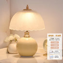 Axyaa Ceramic Glass Mushroom Table Lamps LED Bedroom Study Desk Lights