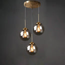 Axyaa Glass Pendant Lamp LED Hanging Light for Dining Room Kitchen Bedroom