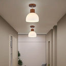 Axyaa Striped Glass LED Chandelier: Nordic Style Ceiling Light for Home Decor