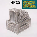 Axyaa Vintage Wooden Frame Storage Boxes Set of 4