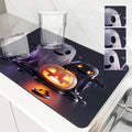 Halloween Pumpkin Head Ghost Absorbent Drying Mat by Axyaa