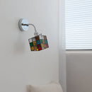 Axyaa Flexible Arm LED Wall Light Colorful Glass Bedside Sconce