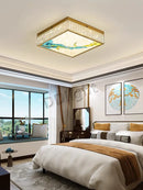 Axyaa Luxury LED Crystal Glass Chandelier for Modern Villa Decor.