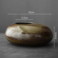 Axyaa Ceramic Pebble Shape Flowerpot Vase Succulent Pots Bonsai Home Decoration