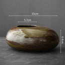 Axyaa Ceramic Pebble Shape Flowerpot Vase Succulent Pots Bonsai Home Decoration