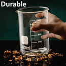 Axyaa Glass Measuring Cup Set - Clear, Durable with Heat-resisting Scale - 2PCS