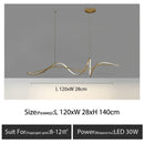 Axyaa LED Chandelier: Nordic Style Aluminum Alloy Pendant Light for Living Room & Dining Area