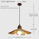Axyaa Vintage Wood Cloth Hanging Lamp Chandelier for Living Room Bedroom.