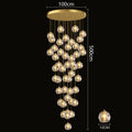 Axyaa Crystal Chandelier Stair Pendant Living Room Lights Interior Lighting