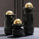 Axyaa Golden Ball Glass Vase Terrarium Home Decor Arrangement