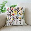 Axyaa Embroidered Floral Pillowcase 45X45 - Sofa Cushion Cover Home Decor