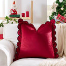 Axyaa Christmas Deer Star Pillow Cover - Cozy Soft Plush Striped 45x45cm