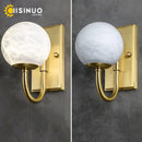Axyaa Marble G9 Bulb Gold Ball Wall Sconces for Bedroom & Corridor Home Decor