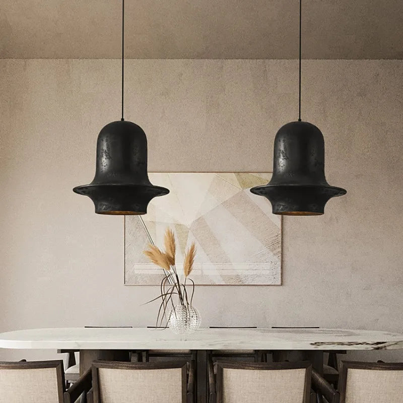 Nordic Resin Led Pendant Lights by Axyaa | Retro Loft E27 Hanging Lamp